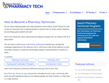 Tablet Screenshot of howtobecomeapharmacytech.org